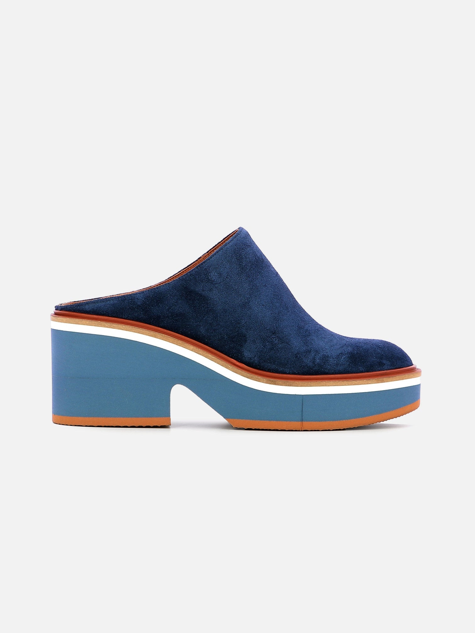 MULES - AMIGO mules, velours blue - 3606064119534 - Clergerie Paris - Europe