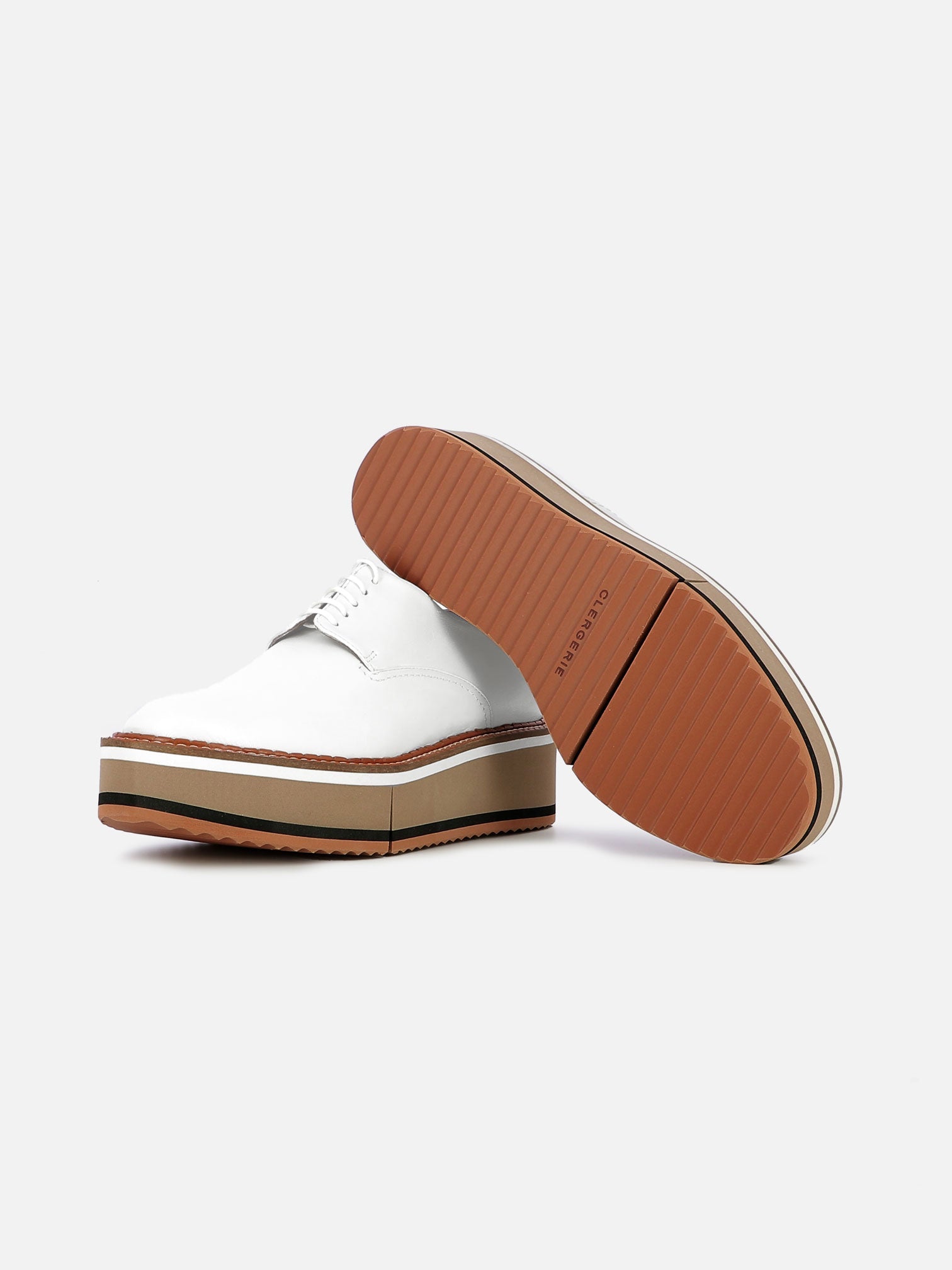 DERBIES - BROOK derbies, white lambskin - 3606063959421 - Clergerie Paris - Europe