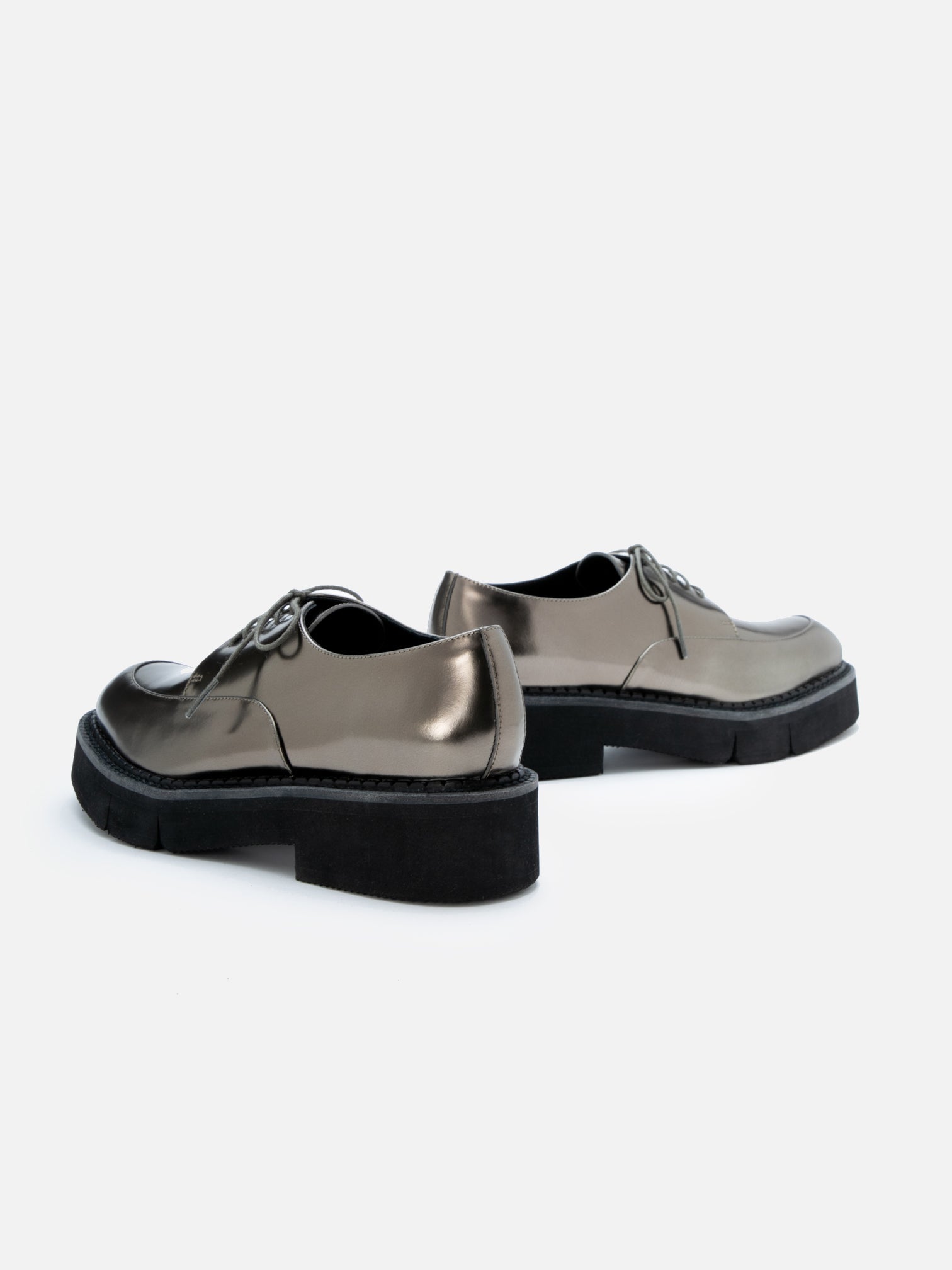 DERBIES - CLIVE, gloss metallic gobi - 3606064049077 - Clergerie Paris - Europe