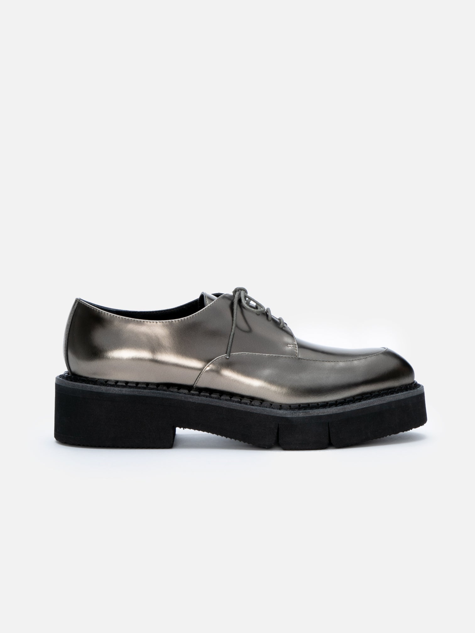 DERBIES - CLIVE, gloss metallic gobi - 3606064049077 - Clergerie Paris - Europe