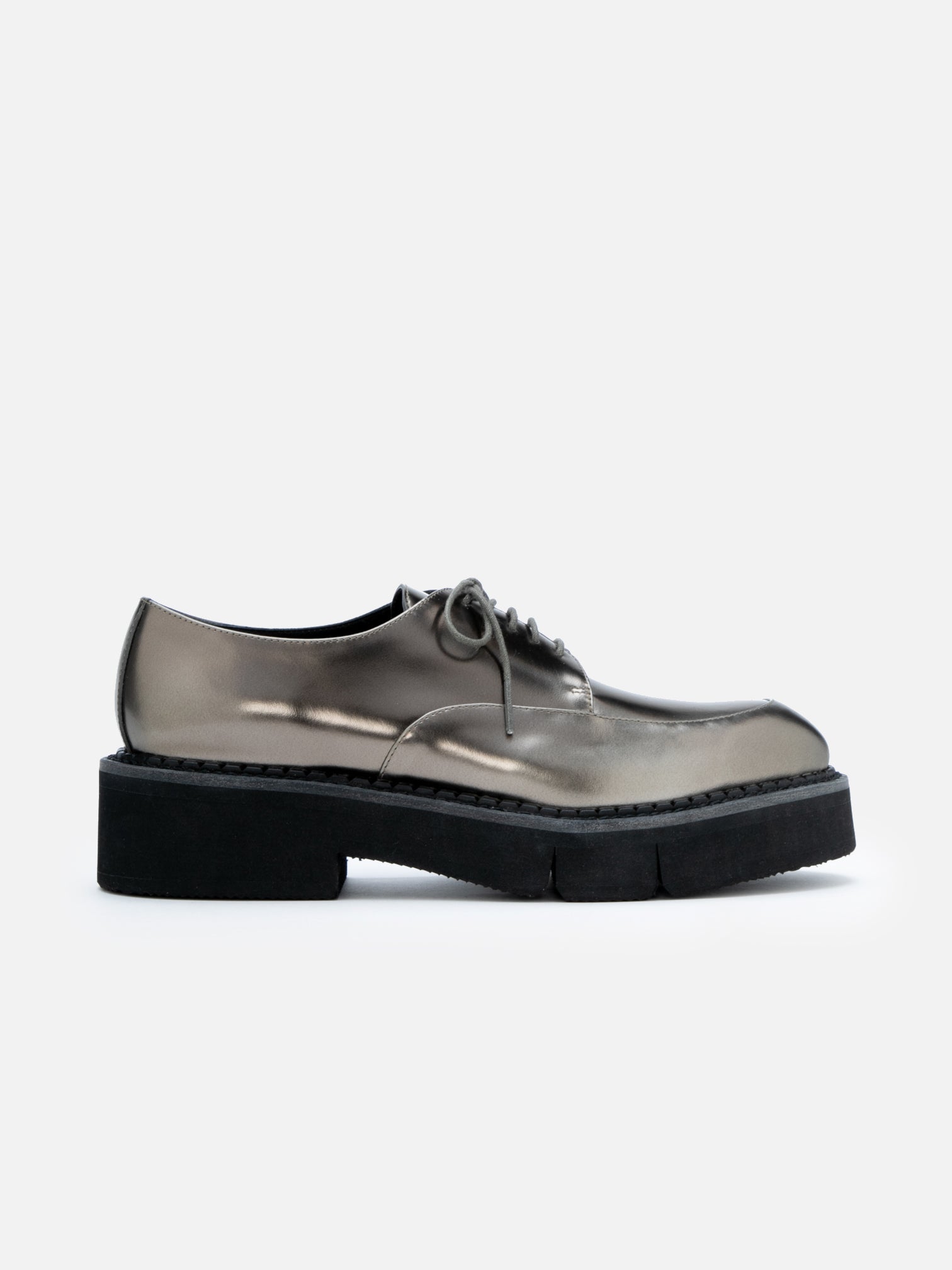 DERBIES - CLIVE, gloss metallic gobi - 3606064049077 - Clergerie Paris - Europe