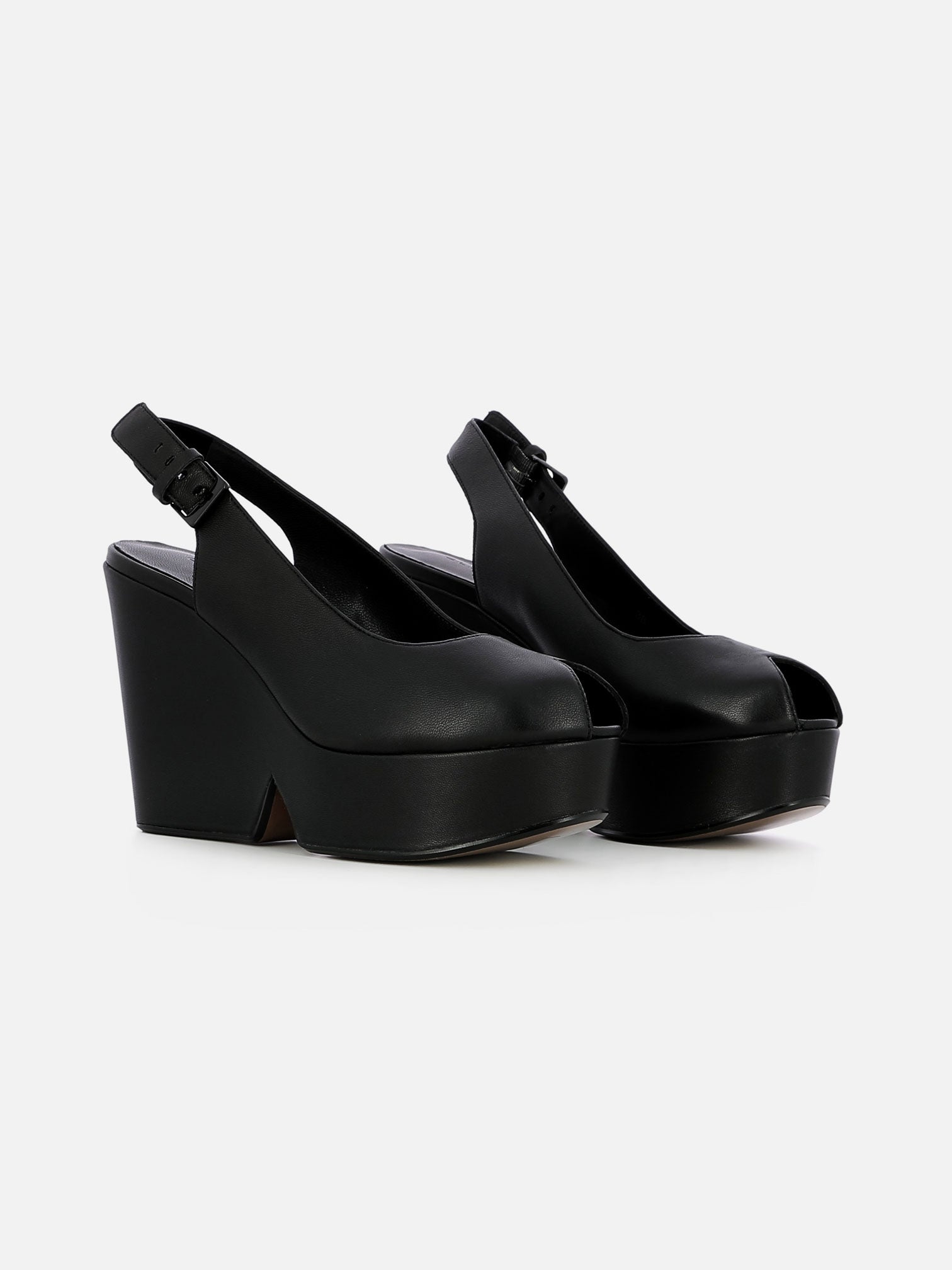 DYLAN wedges, lambskin black