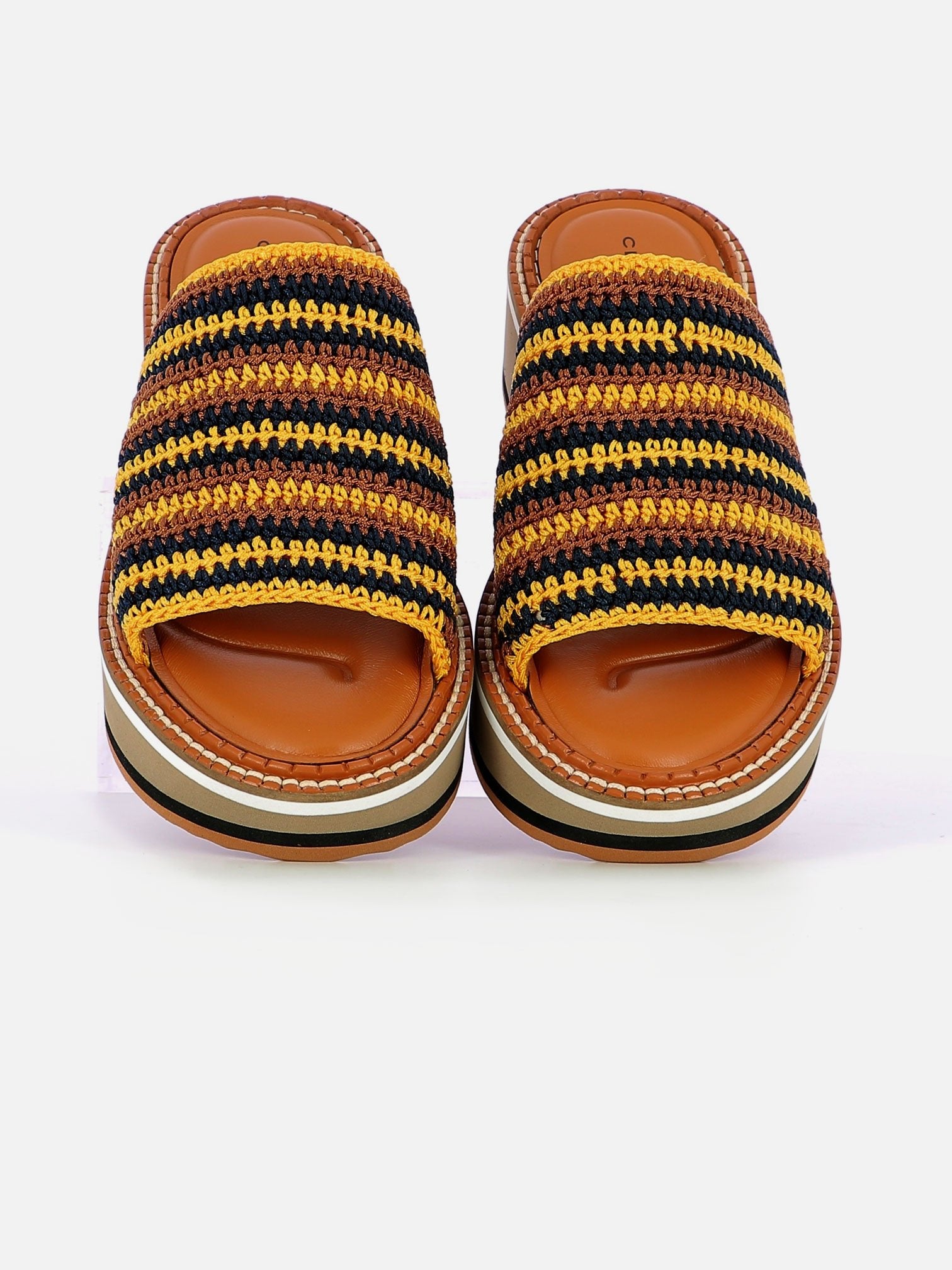 MULES - FLOE mules. crochet mango - 3606063966375 - Clergerie Paris - Europe