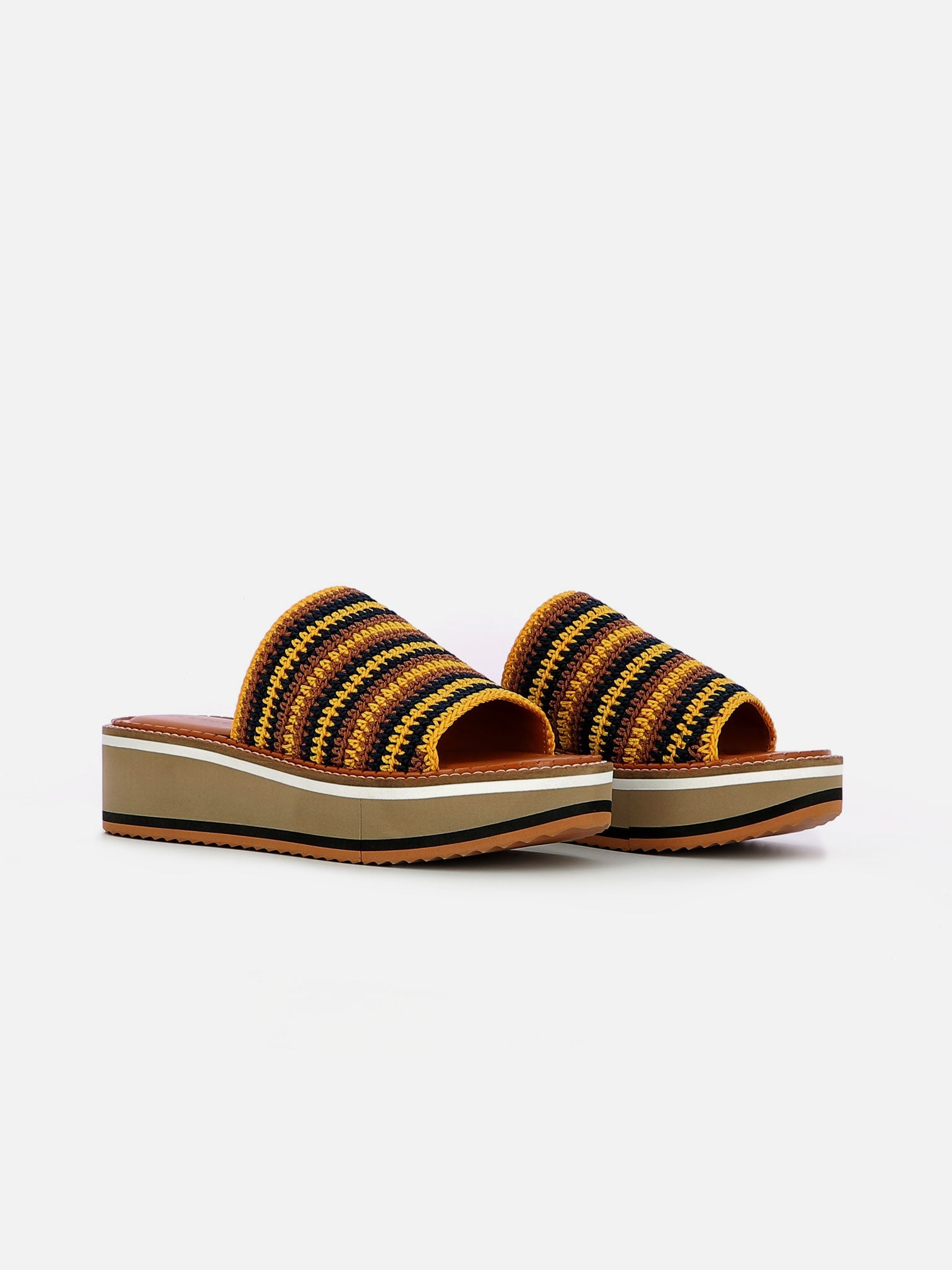 MULES - FLOE mules. crochet mango - 3606063966375 - Clergerie Paris - Europe