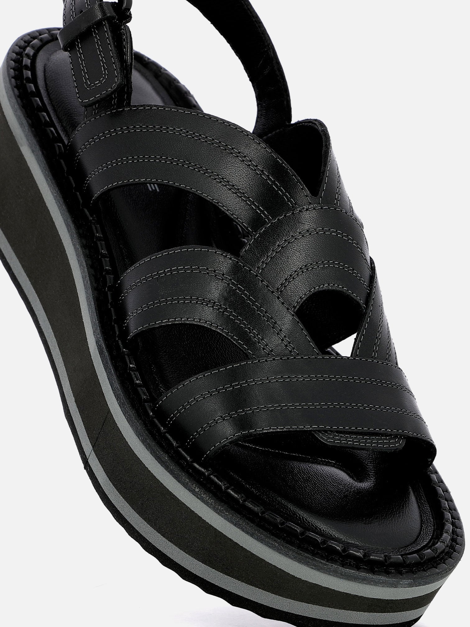 SANDALS - FRESIA sandals, calfskin black - 3606063965019 - Clergerie Paris - Europe