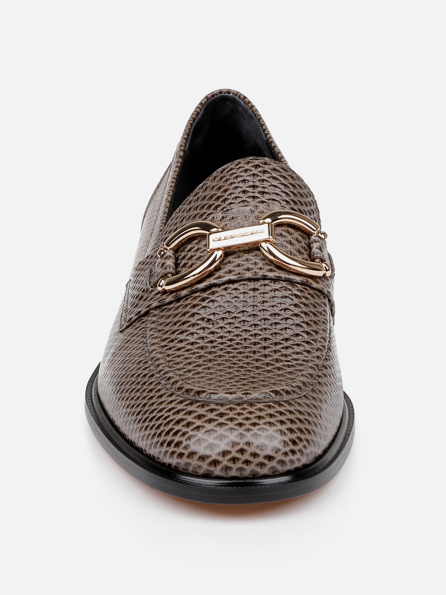 LOAFERS - JAEL, snake - effect stone - 3606064051667 - Clergerie Paris - Europe