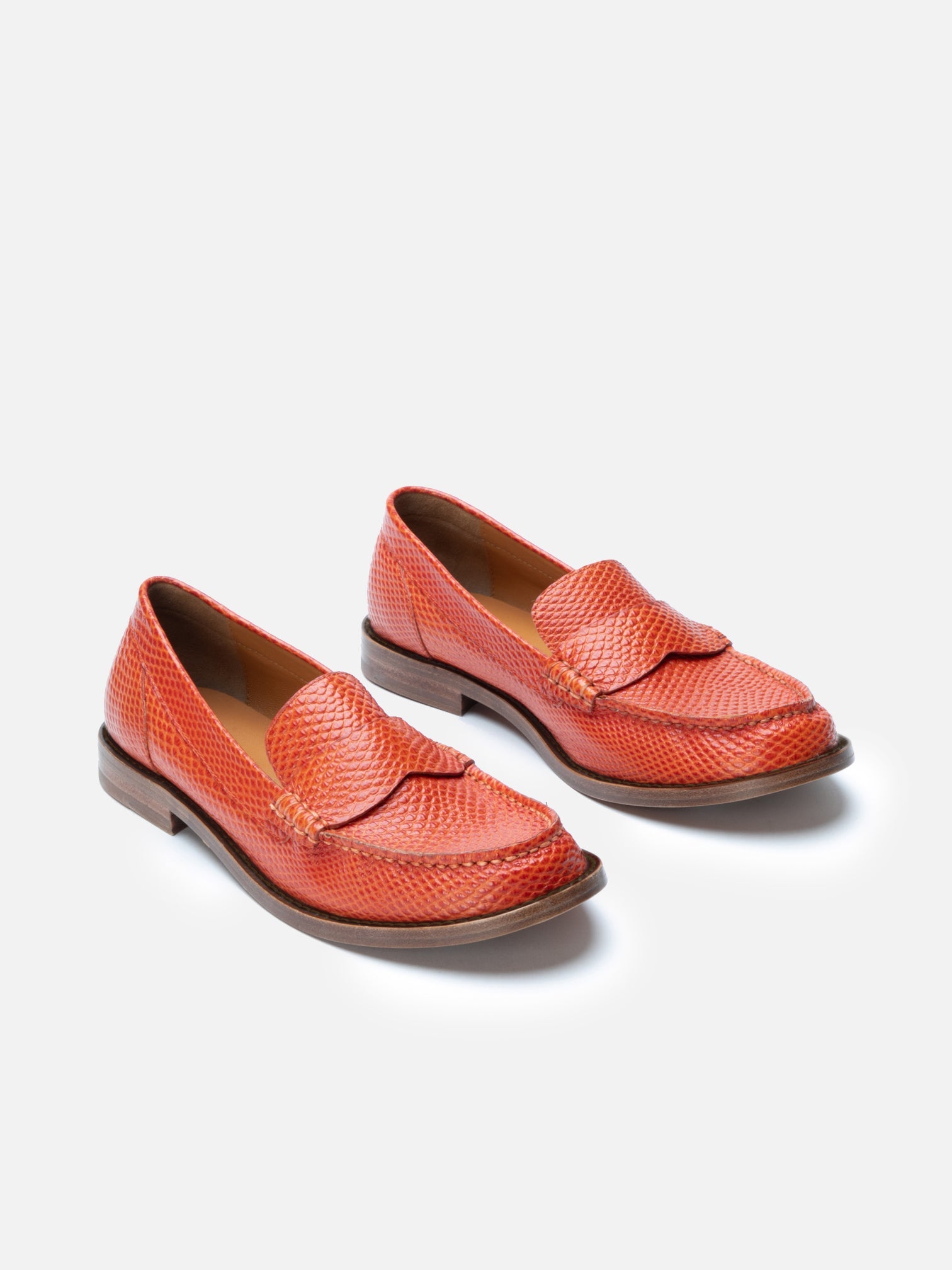 LOAFERS - RENA, snake - effect spice - 3606064069211 - Clergerie Paris - Europe
