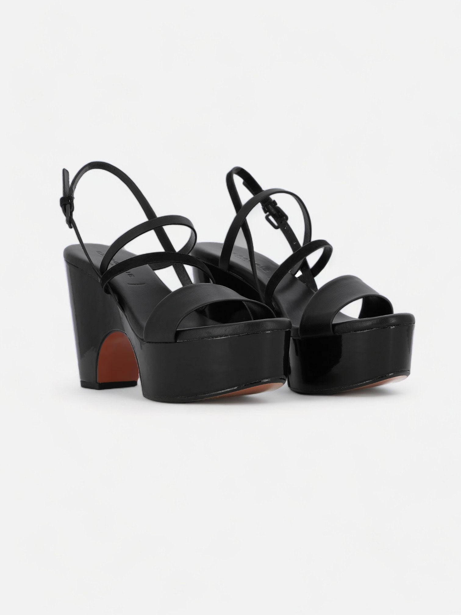 SANDALS - VOGUE sandals, lambskin black - 3606063985321 - Clergerie Paris - Europe