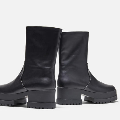 WILMER ankle boots, calfskin black || OUTLET