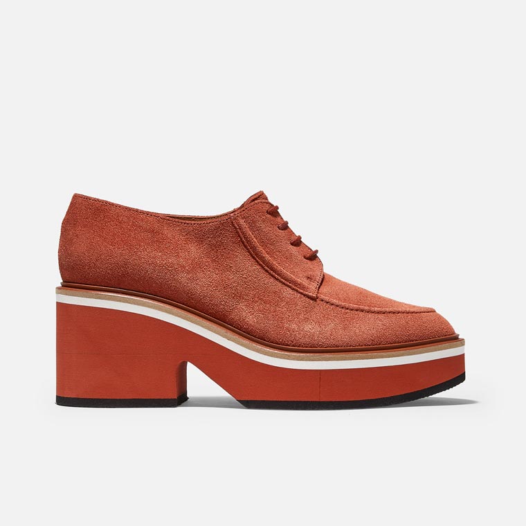 DERBIES - ANJA DERBIES, BRICK CALFSKIN - 3606063253727 - Clergerie Paris - Europe