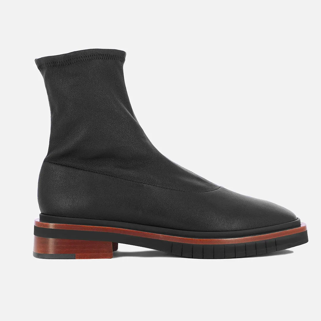 BAILEY ankle boots, stretch lambskin black || OUTLET