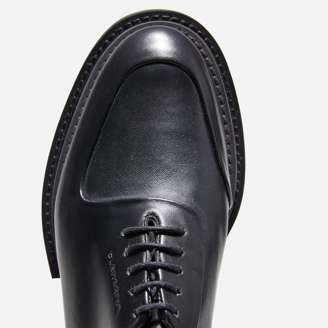 DERBIES - BANO DERBIES, BLACK LAMBSKIN - 3606063185998 - Clergerie Paris - Europe
