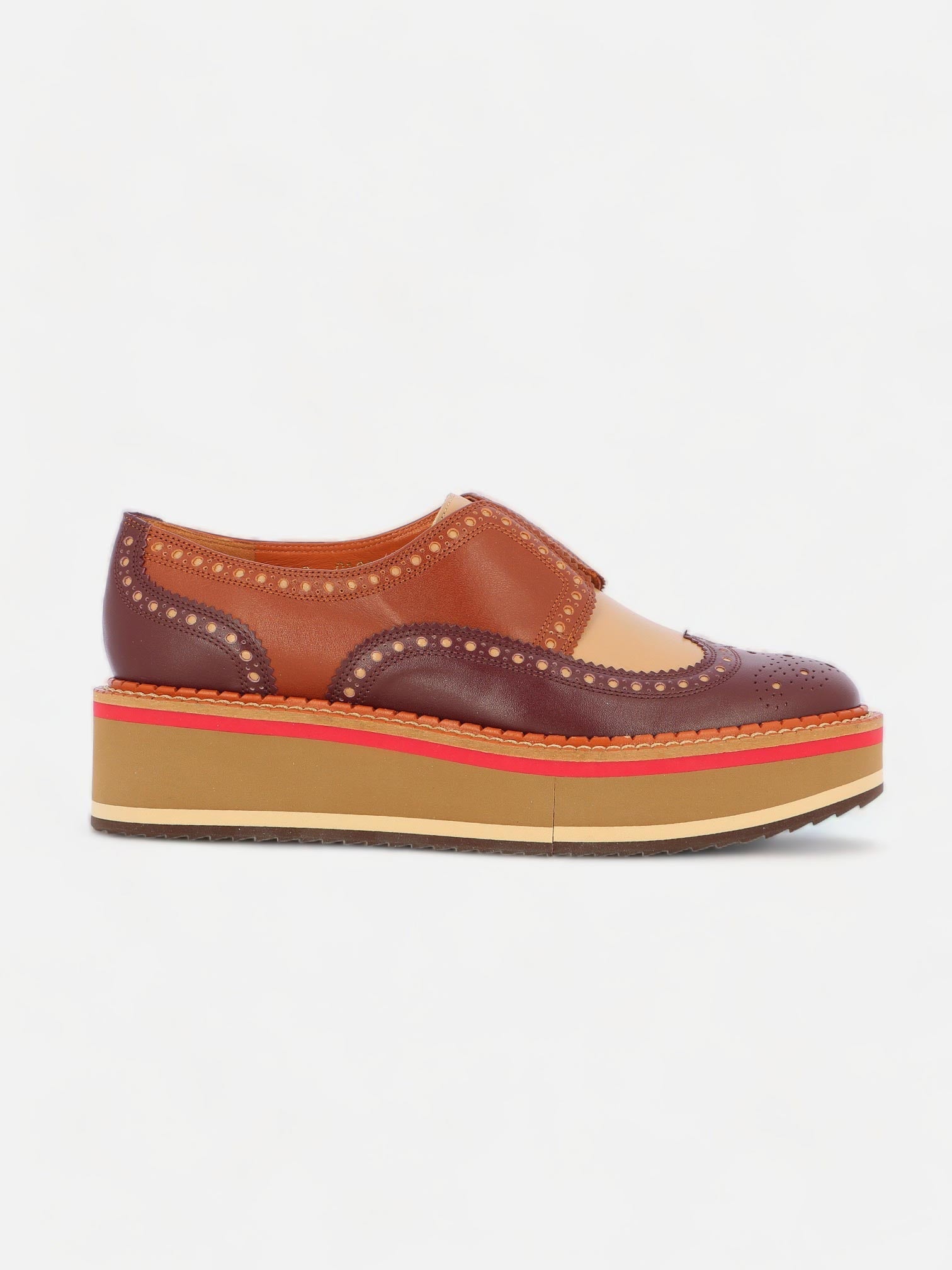 DERBIES - BECKA derbies, calfskin multicolor brown - 3606063780865 - Clergerie Paris - Europe