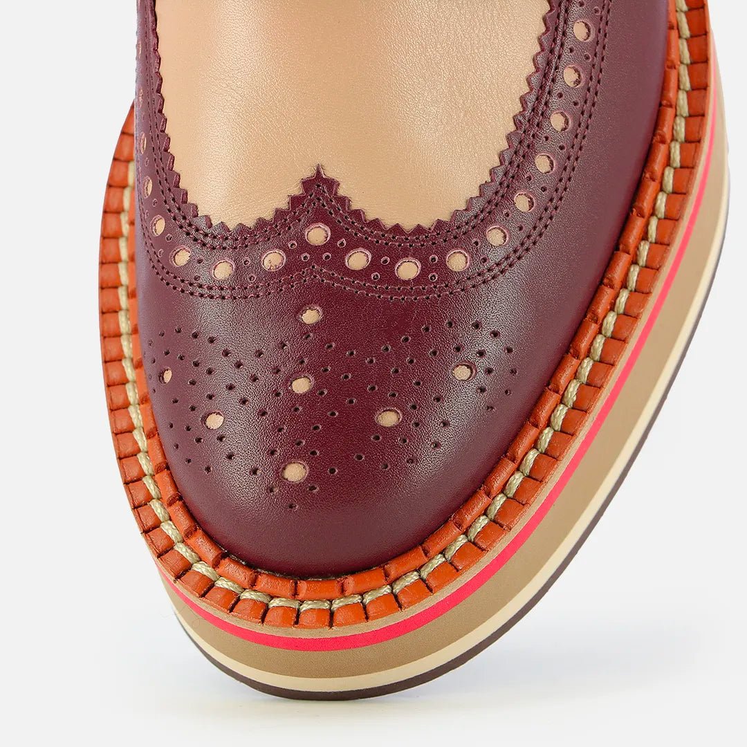 DERBIES - BECKA derbies, calfskin multicolor brown - 3606063780865 - Clergerie Paris - Europe