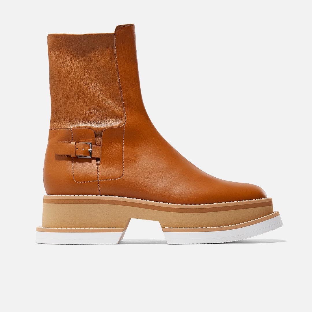 ANKLE BOOTS - BEY ANKLE BOOTS, RUST CALFSKIN - 3606063185653 - Clergerie Paris - Europe