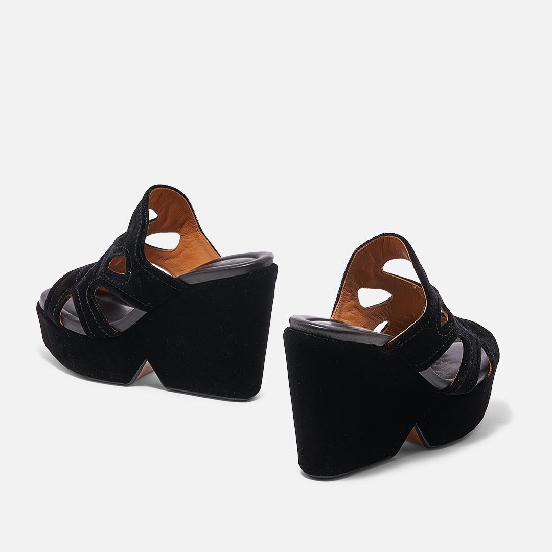 MULES - DALEY MULESS, BLACK FABRIC - 3606063222761 - Clergerie Paris - Europe