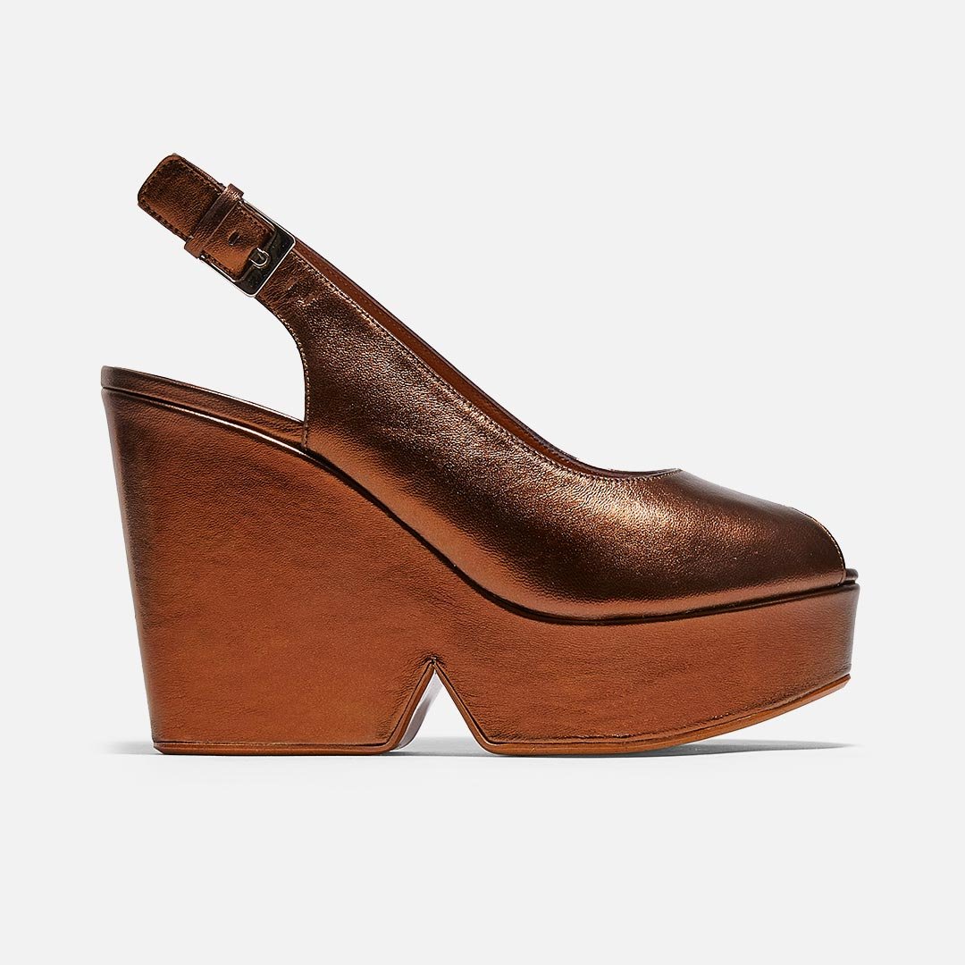 Pumps Robert Clergerie Wedges WEDGES DYLAN Wedges, Lambskin Rust