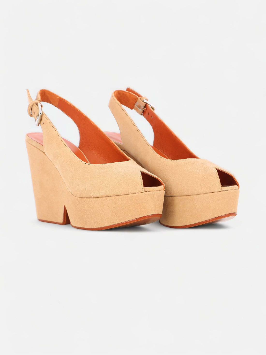 WEDGES - DYLAN wedges, goatskin beige - 3606063834209 - Clergerie Paris - Europe