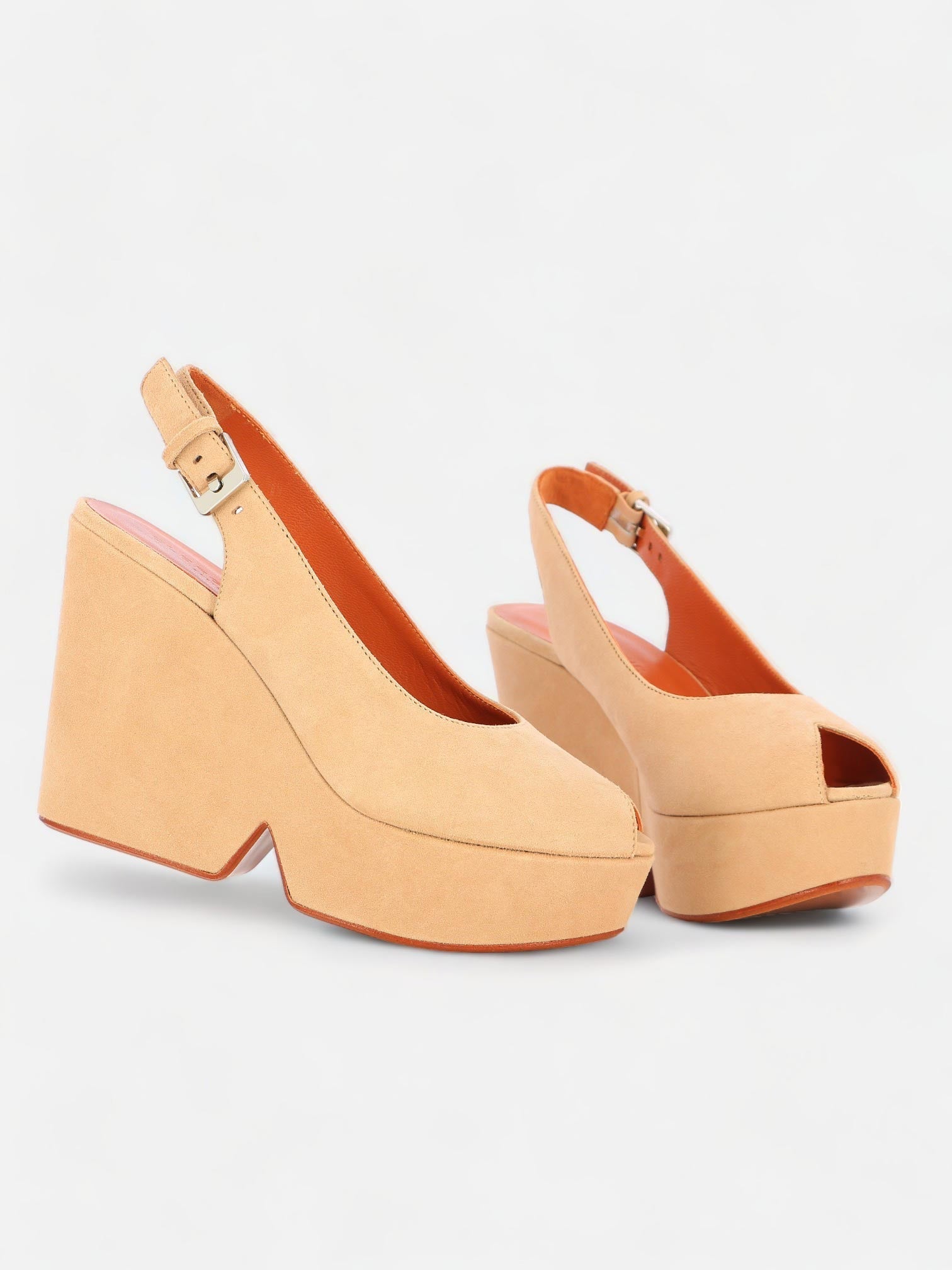 WEDGES - DYLAN wedges, goatskin beige - 3606063834209 - Clergerie Paris - Europe