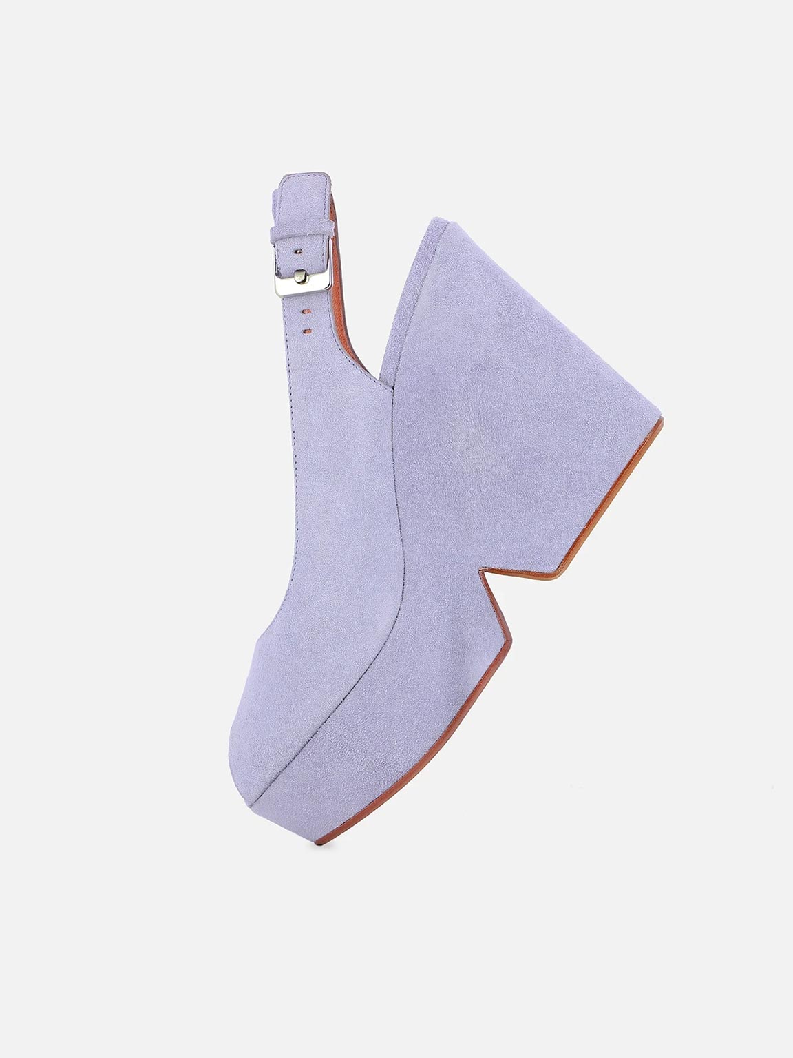 WEDGES - DYLAN wedges, goatskin purple - 3606063834056 - Clergerie Paris - Europe