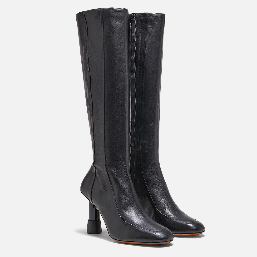 BOOTS - KARL BOOTS, BLACK LAMBSKIN - 3606063244732 - Clergerie Paris - Europe