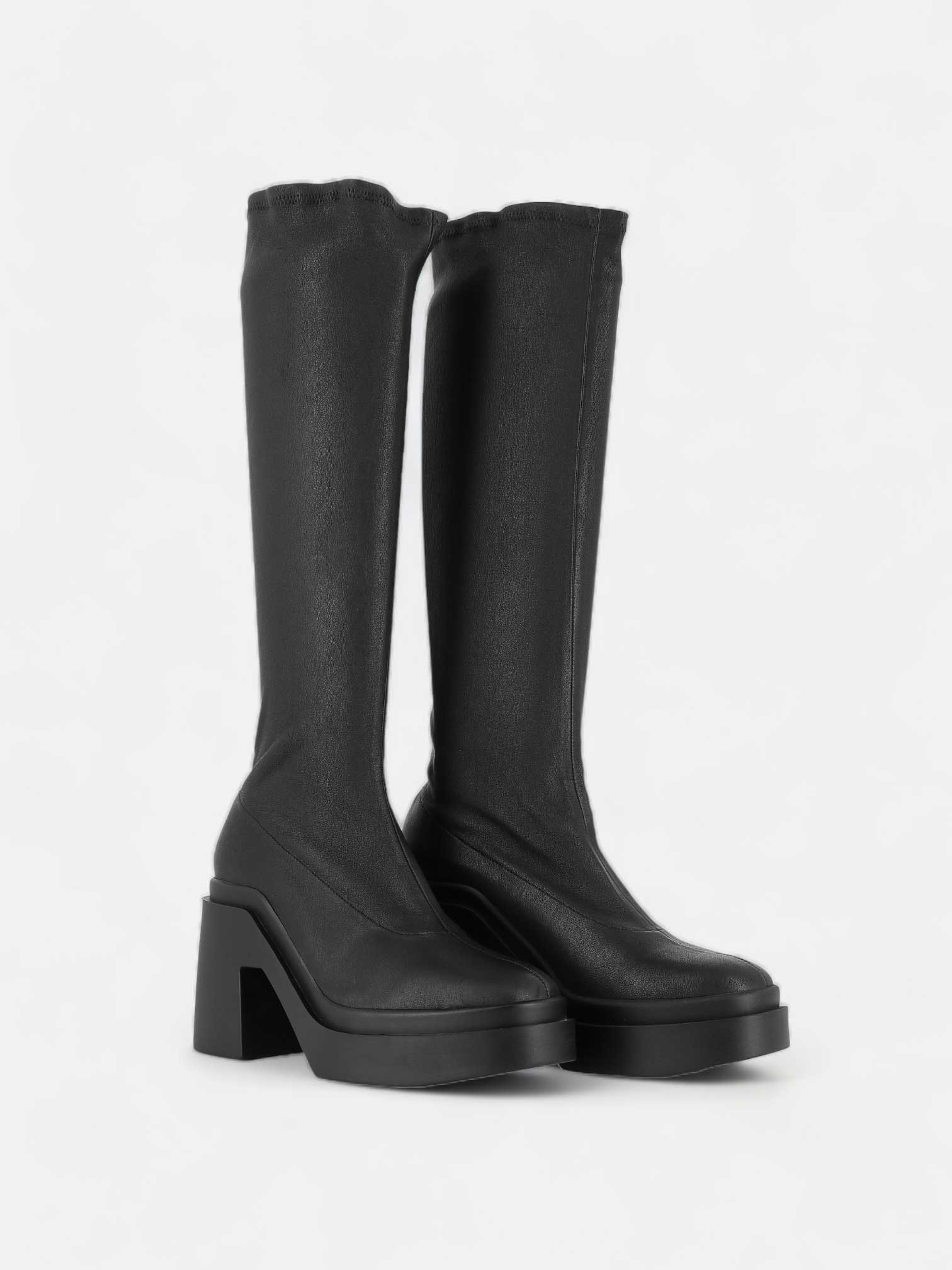 HIGH BOOTS - NALINI boots, stretch lambskin black - 3606063817714 - Clergerie Paris - Europe