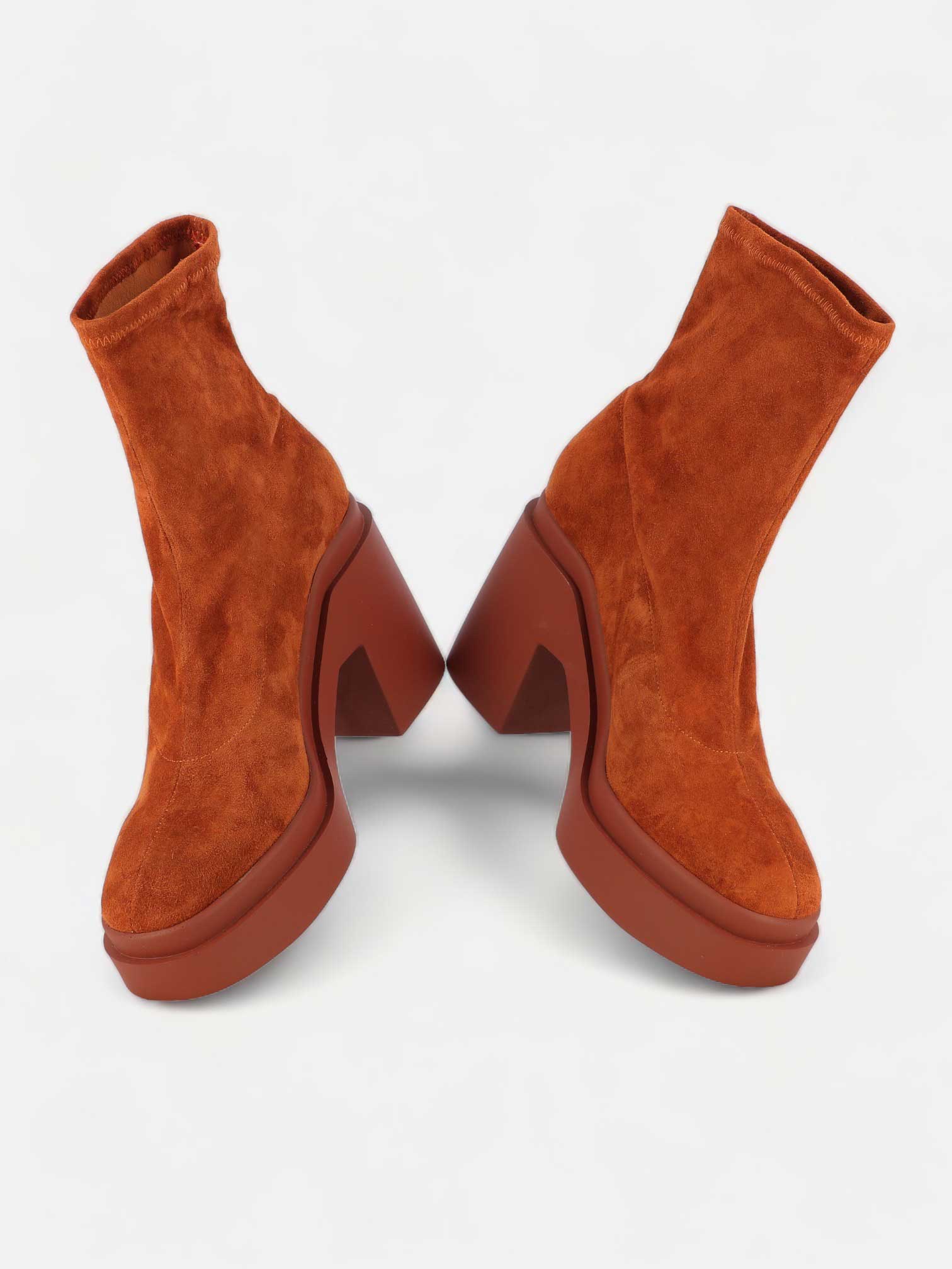 ANKLE BOOTS - NINA ankle boots, suede leather brown - 3606063819374 - Clergerie Paris - Europe
