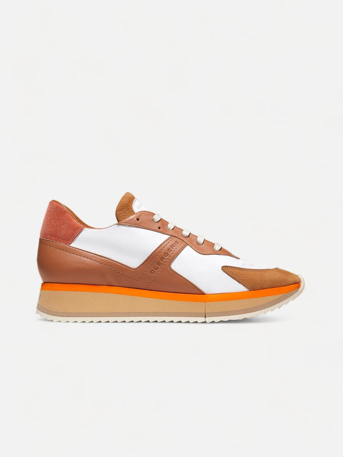 SNEAKERS - ORVIL snearkers, brown &amp; white - 3606064005653 - Clergerie Paris - Europe