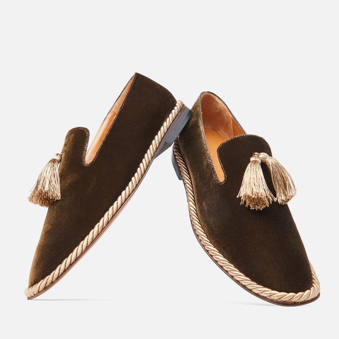 LOAFERS - OXANNA LOAFERS, WOOD BROWN VELVET - 3606063338660 - Clergerie Paris - Europe