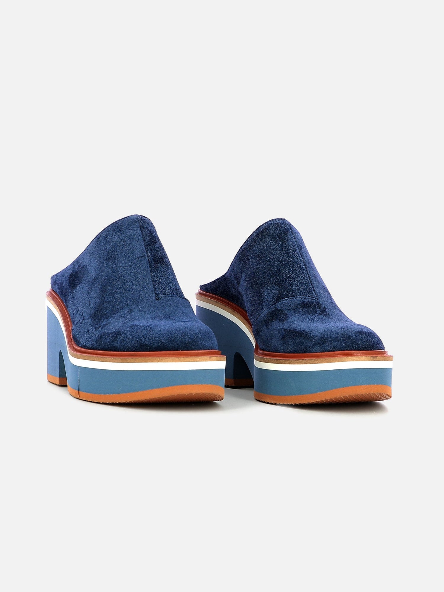 MULES - AMIGO mules, velours blue - 3606064119534 - Clergerie Paris - Europe