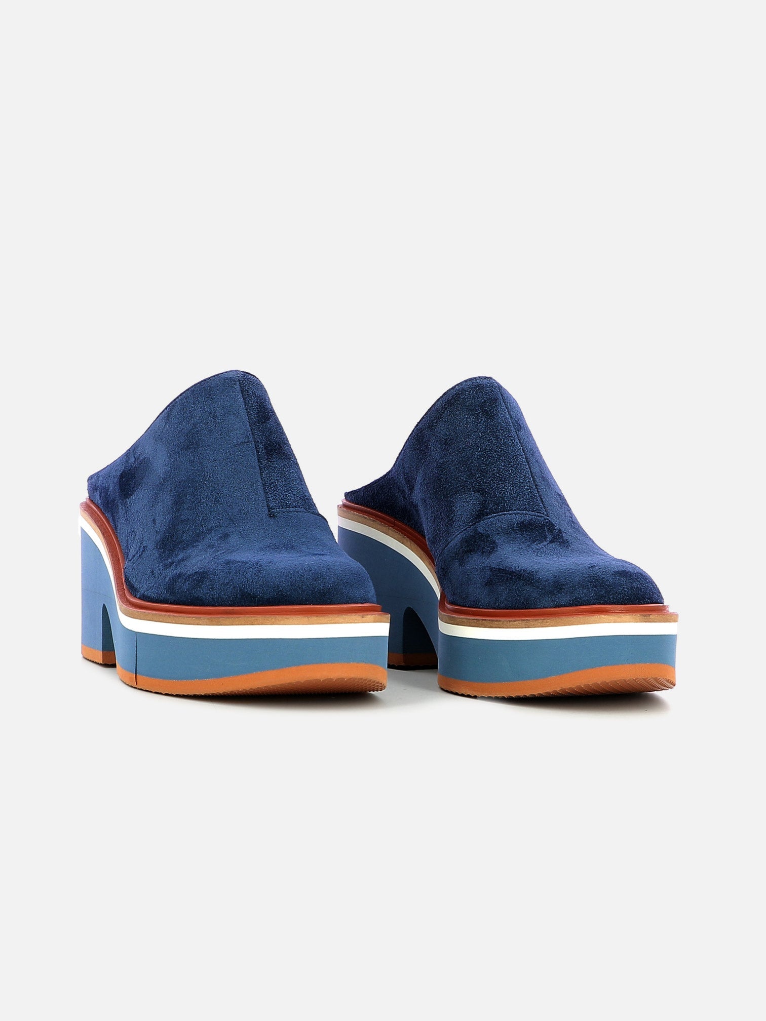 MULES - AMIGO mules, velours blue - 3606064119534 - Clergerie Paris - Europe