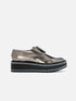 DERBIES - BROOK, gloss metal gobi - 3606064043648 - Clergerie Paris - Europe