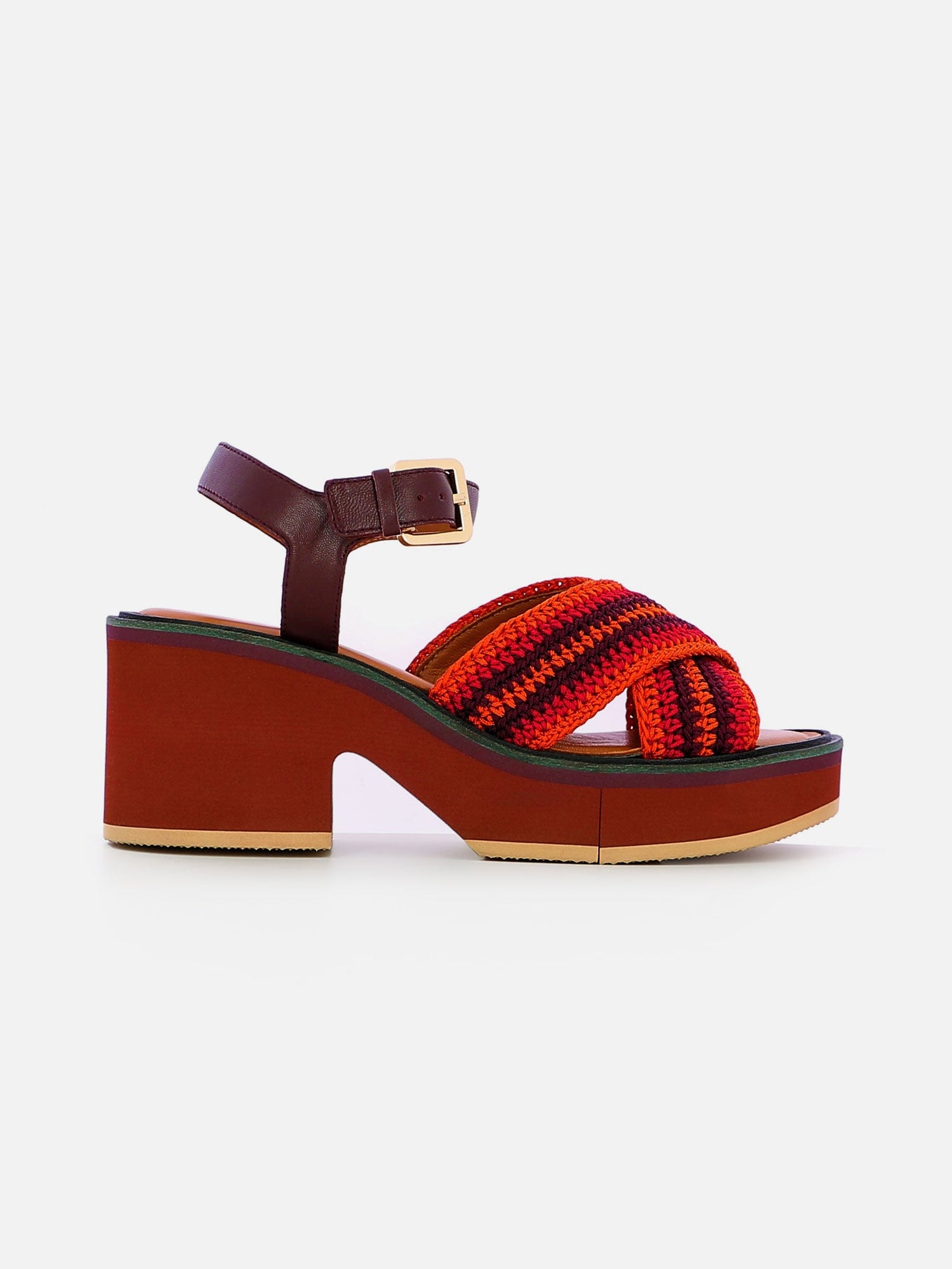 SANDALS - CARYA sandals, crochet red - 3606063969260 - Clergerie Paris - Europe