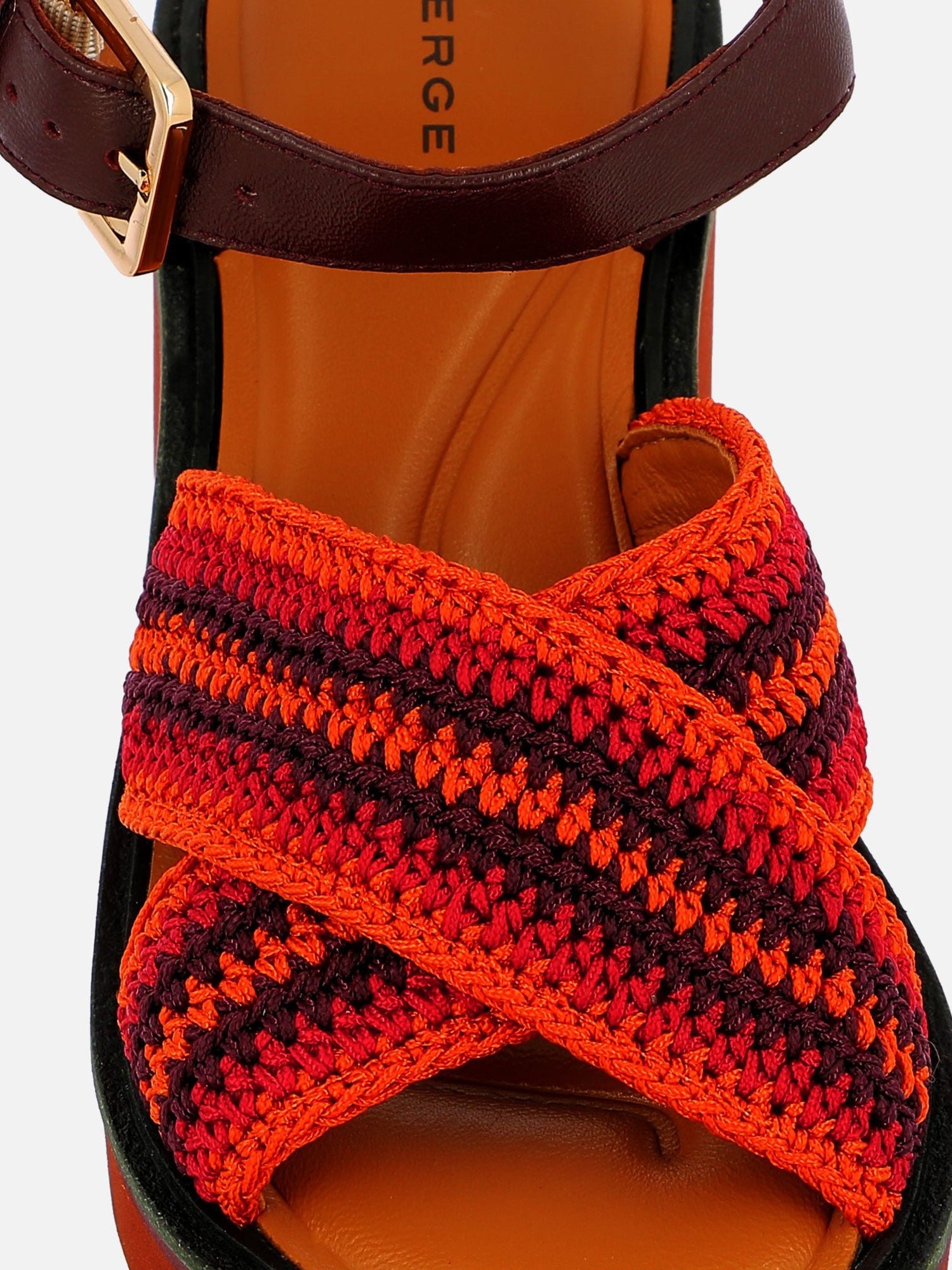 SANDALS - CARYA sandals, crochet red - 3606063969260 - Clergerie Paris - Europe