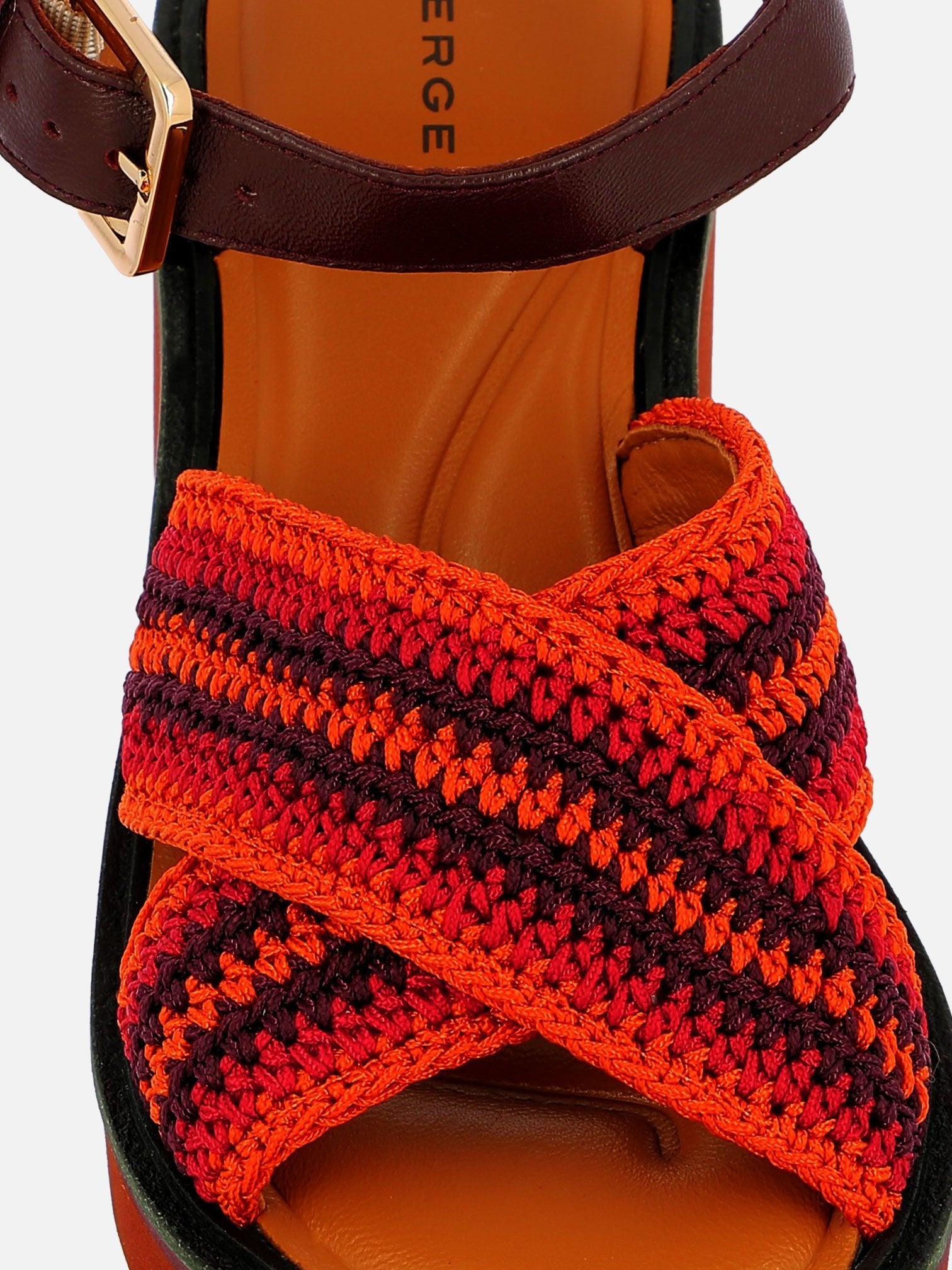 SANDALS - CARYA sandals, crochet red - 3606063969260 - Clergerie Paris - Europe