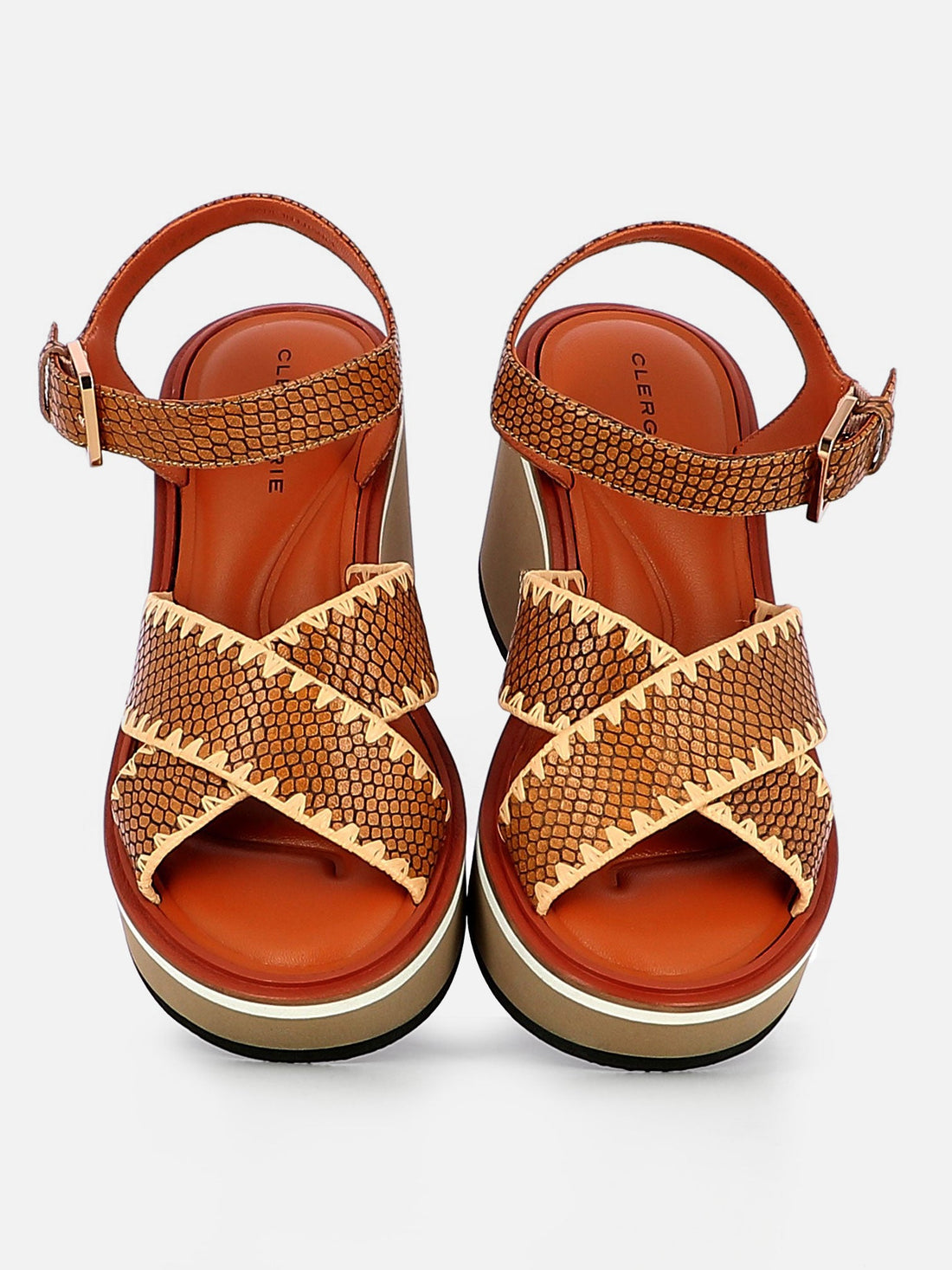SANDALS - CHARLISR sandals, python effect - 3606063967396 - Clergerie Paris - Europe