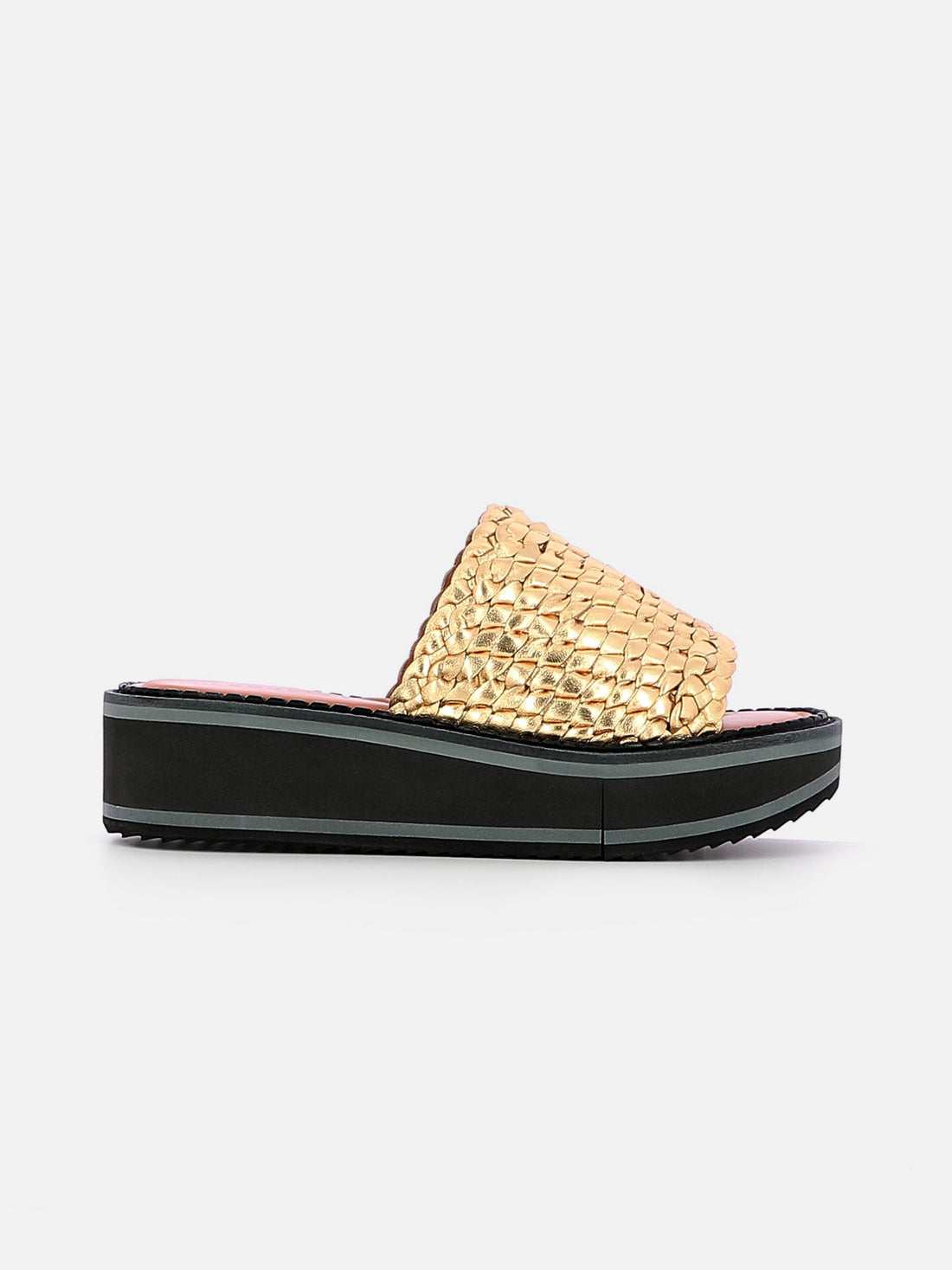 MULES - FABLE mules, gold nappa braid - 3606063964333 - Clergerie Paris - Europe