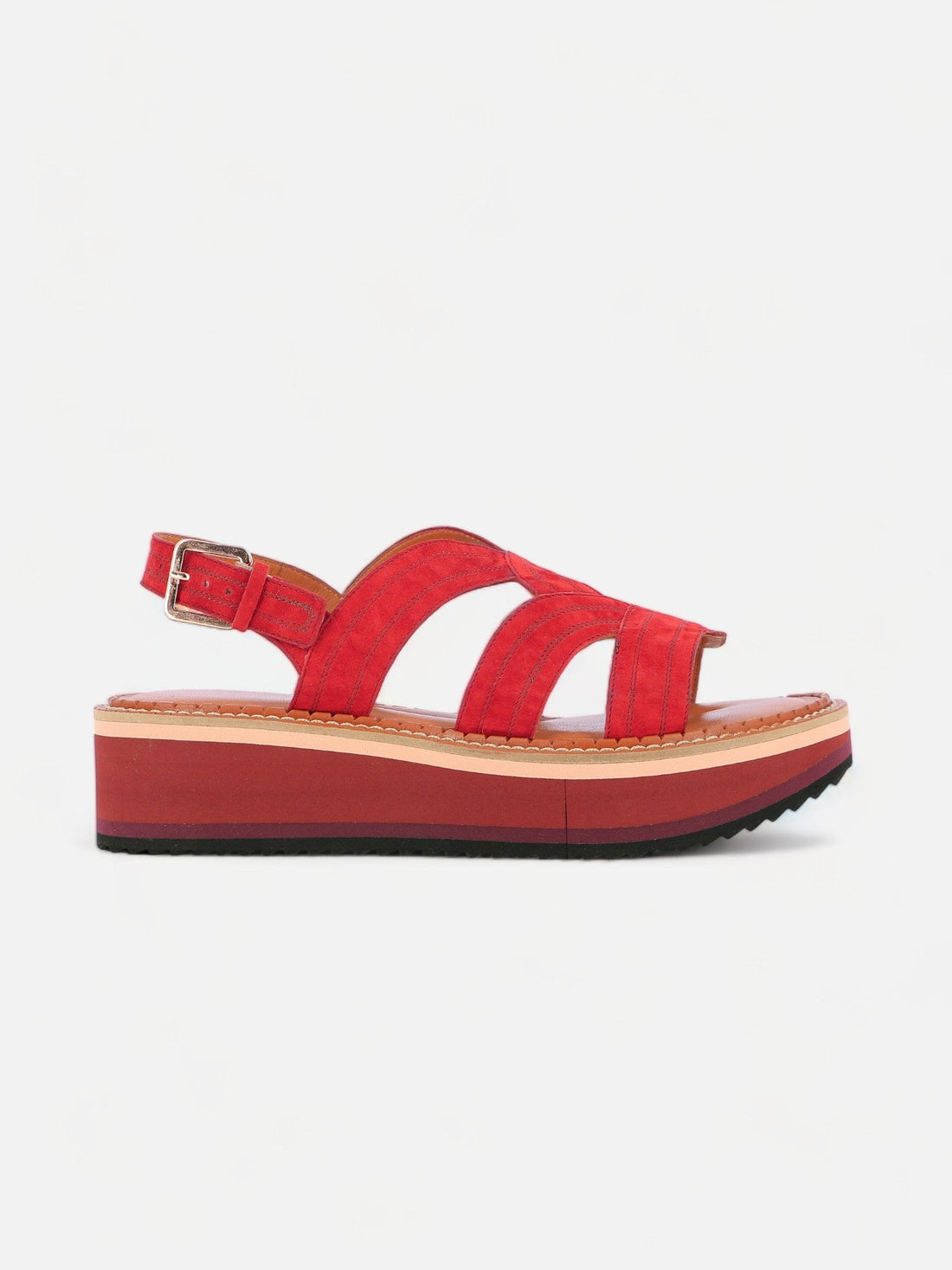 SANDALS - FRESIA sandals, suede red - 3606063964678 - Clergerie Paris - Europe