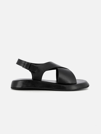 SANDALS - LAIKA sandals, calfskin black - 3606063630481 - Clergerie Paris - Europe