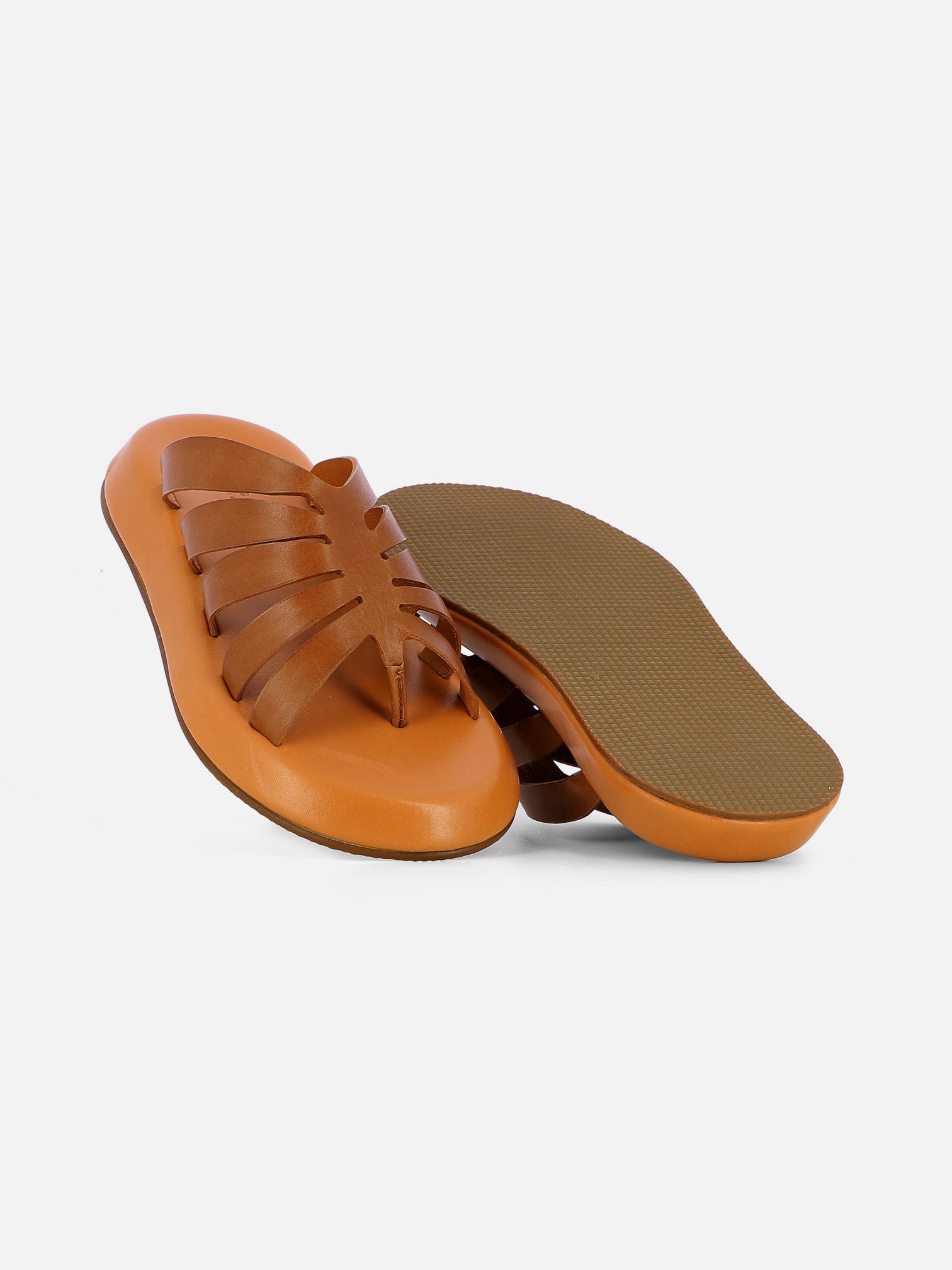 SANDALS - LAYEL sandals, vegetal calfskin brown - 3606063724753 - Clergerie Paris - Europe