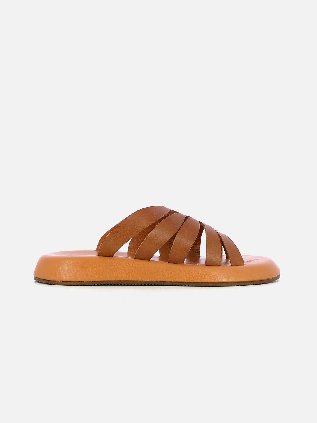 SANDALS - LAYEL sandals, vegetal calfskin brown - 3606063724753 - Clergerie Paris - Europe