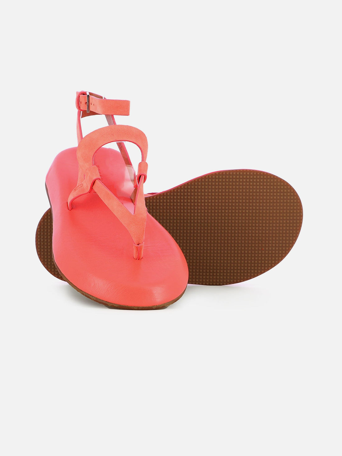 SANDALS - LISIA sandals, suede goatskin papaye - 3606063630313 - Clergerie Paris - Europe
