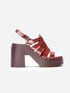 SANDALS - NINDY, gloss garnet - 3606064061413 - Clergerie Paris - Europe