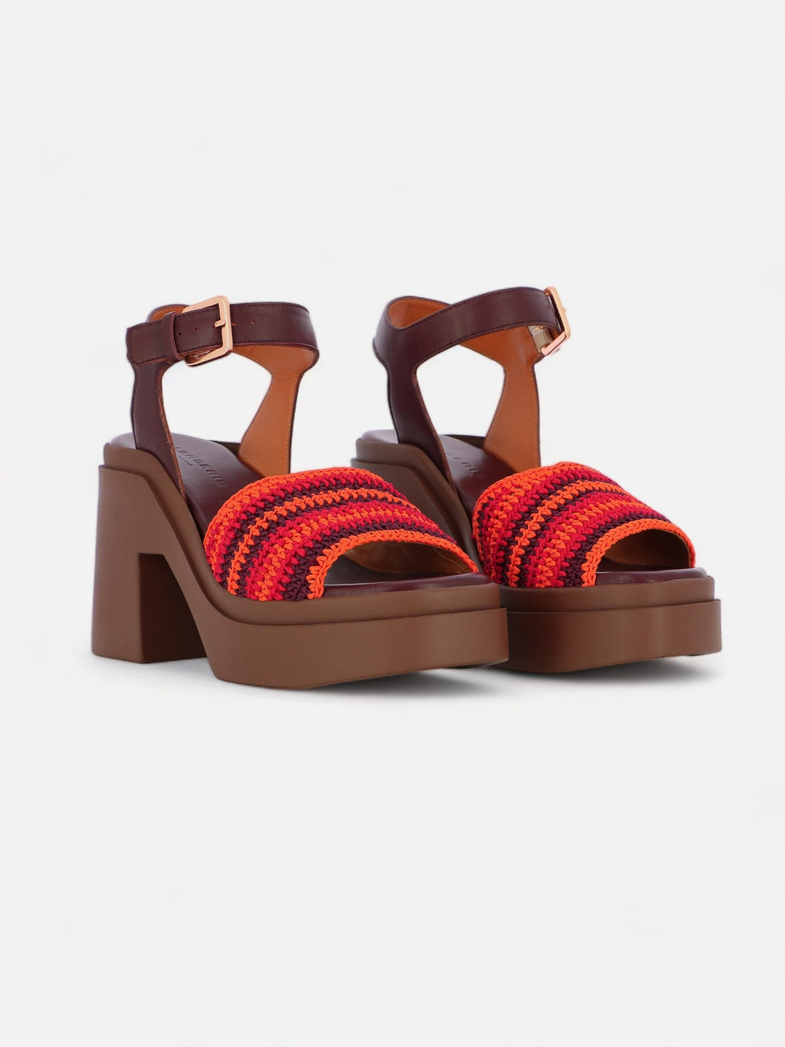 SANDALS - NOUST sandals, crochet red - 3606063982757 - Clergerie Paris - Europe