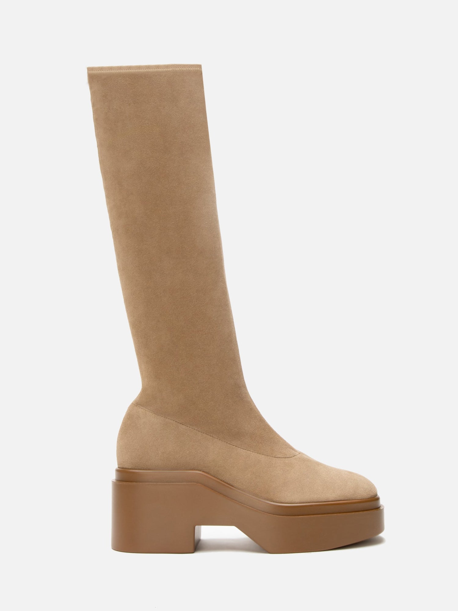 HIGH BOOTS - NOVA, suede stretch gobi - 3606064063486 - Clergerie Paris - Europe