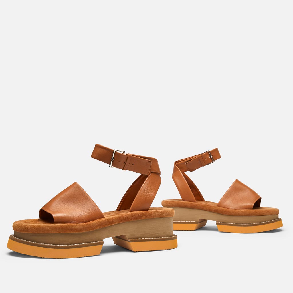 FILATE sandals, lambskin brown