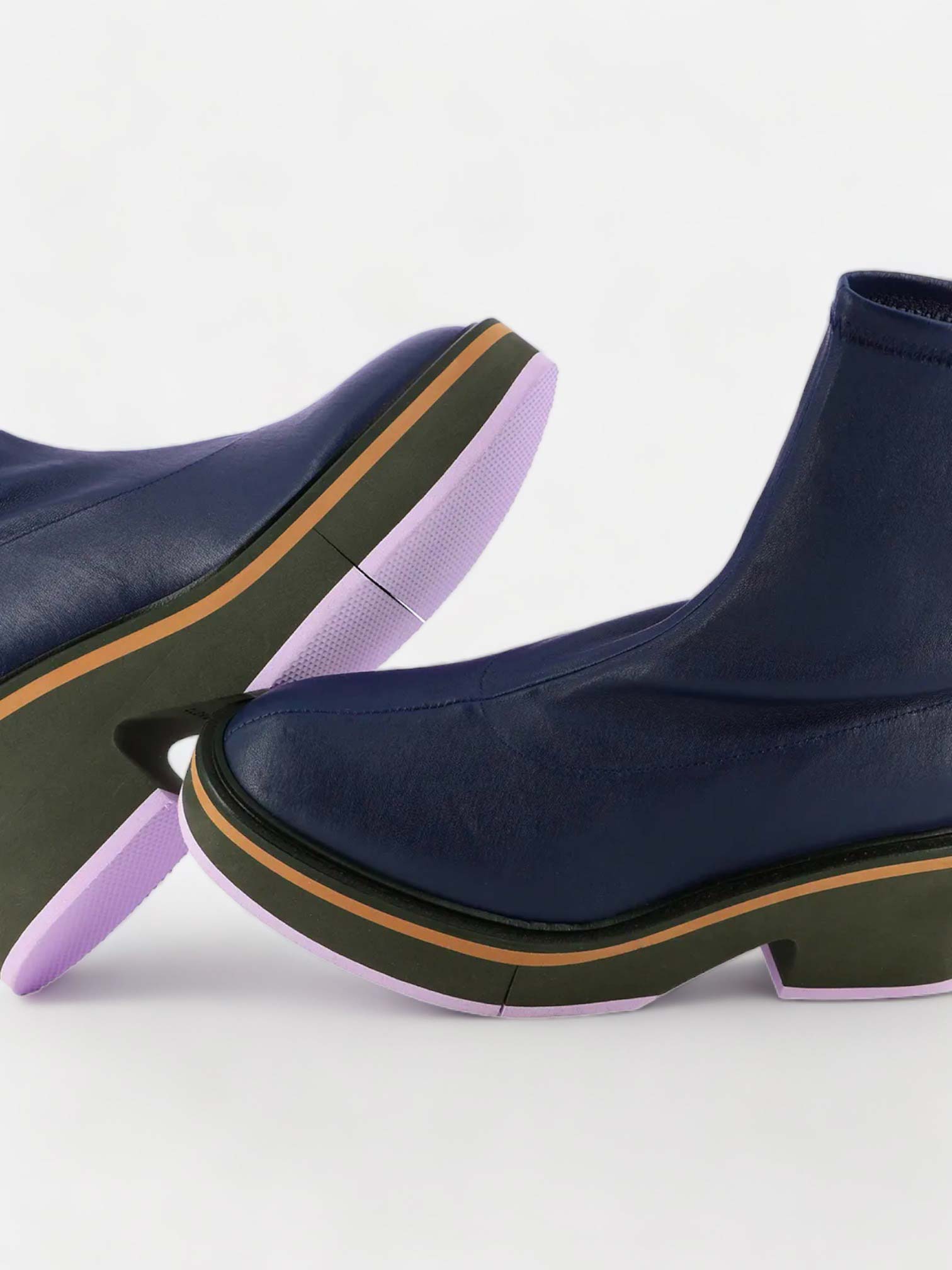 ANKLE BOOTS - ALBANE ankle boots, stretch leather blue - 3606063787499 - Clergerie Paris - Europe
