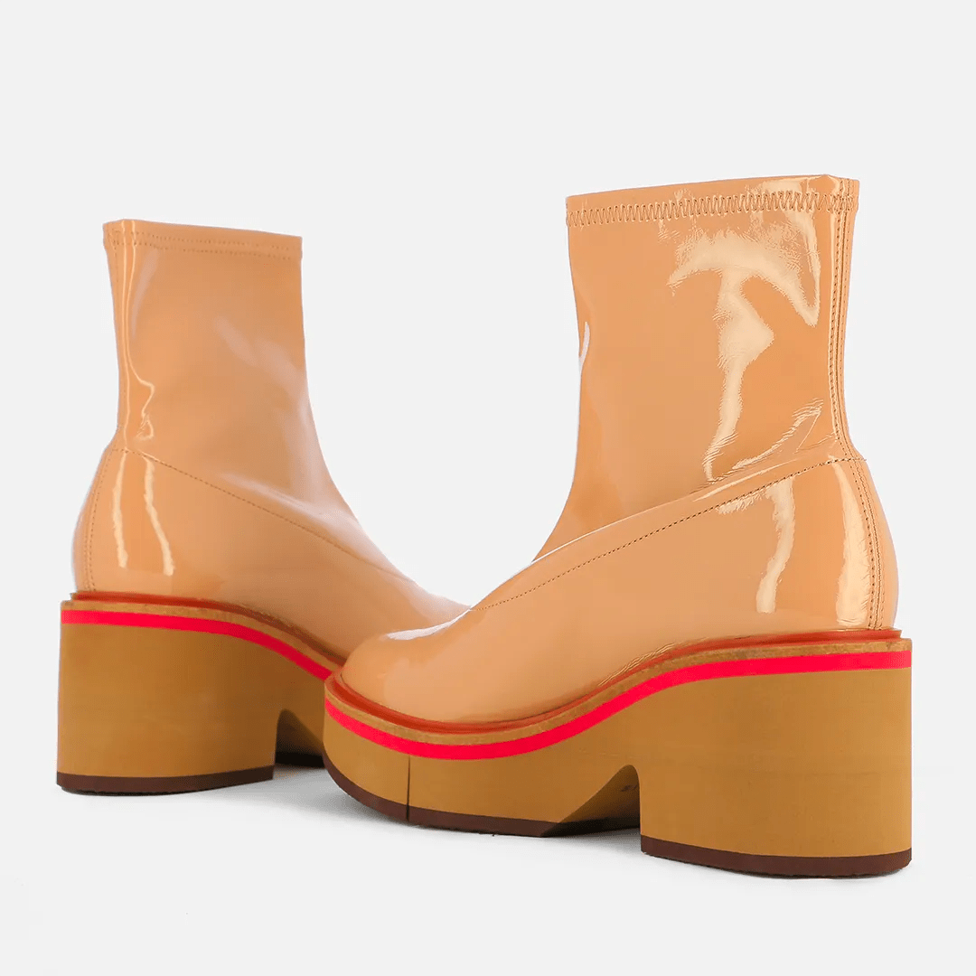 ANKLE BOOTS - ALBANE STRETCH FABRIC BEIGE - 3606063852357 - Clergerie Paris - Europe