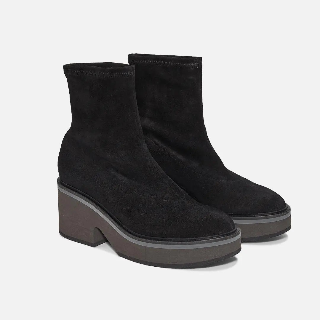 ANKLE BOOTS - ALBANE SUEDE LEATHER BLACK - 3606063790192 - Clergerie Paris - Europe