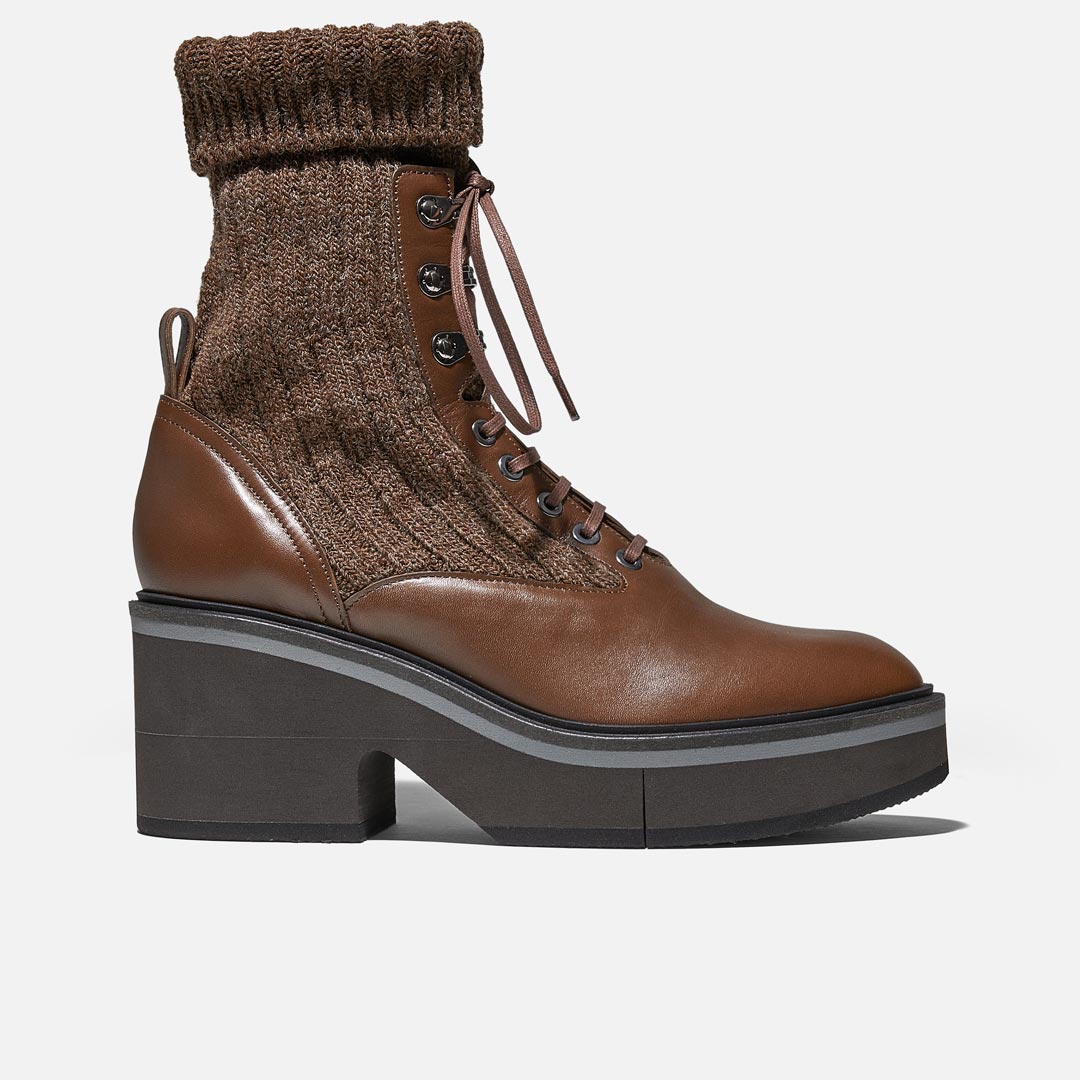 ANKLE BOOTS - ANCEL ANKLE BOOTS, BROWN CALFSKIN - 3606063278928 - Clergerie Paris - Europe